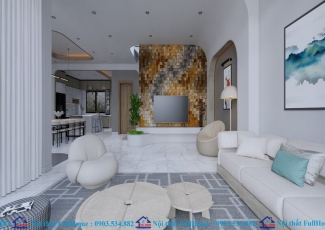 Một số ý tưởng thiết kế vách trang trí phòng khách tại Đà Nẵng